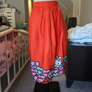 NWT ModCloth for Hello Kitty Delightful Confections A-line Skirt. Size 2.